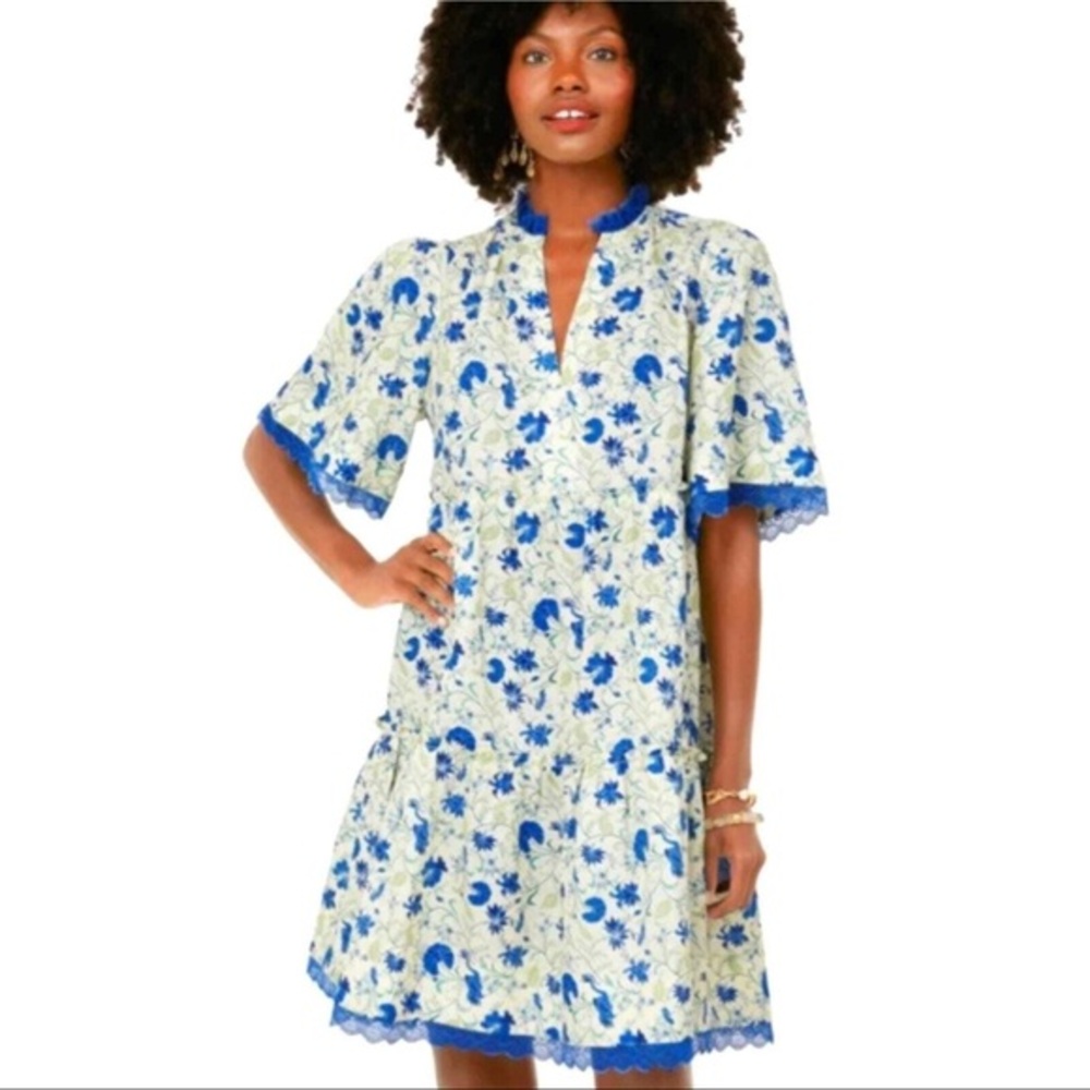 Tuckernuck Bluebird Melody Crawford Linen Blend Dress NWOT Medium